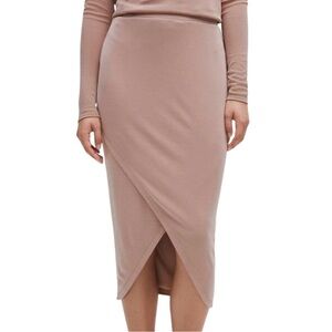 Lululemon Drapey Softstreme Column Midi‎ Skirt Twilight Rose NWT Size XL